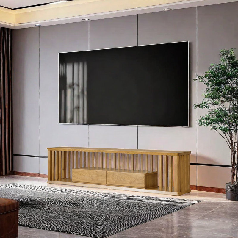 Nouveau meuble télé simple en bois massif de style chinois