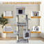 Arbre à chat 64 "à niveaux multiples avec maison de chat unique, hamac, griffoirs-129683632