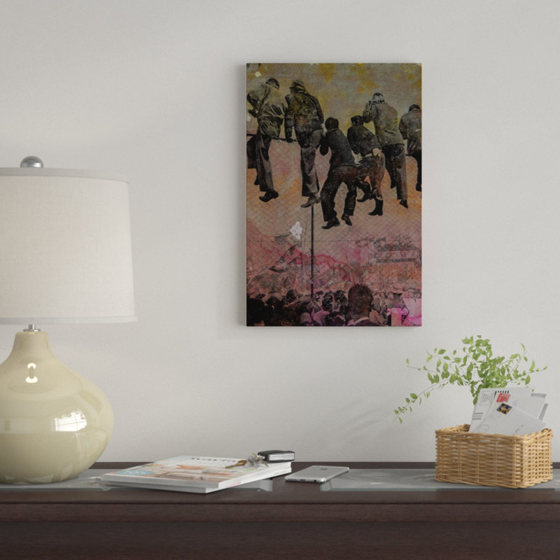 « spectateurs » par db waterman, reproduction d’impression sur toile tendue, H 18 po x l 12 po x P 1,5 po, Toile tendue