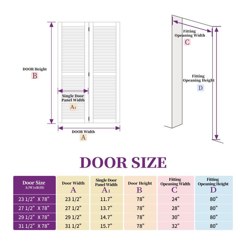 Porte de grange coulissante double 24 po x 80 po en bois manufacturé double avec porte en PVC, 24 po x 80 po