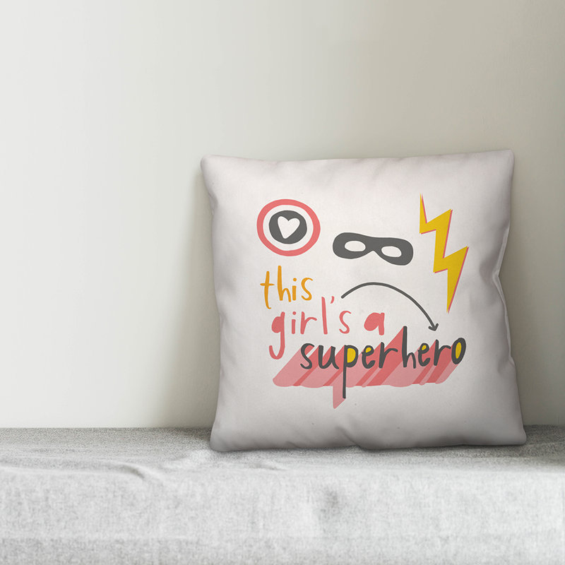 Textual Throw Pillow