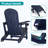  2-Person Outdoor Adirondack Chair Set-1533697962