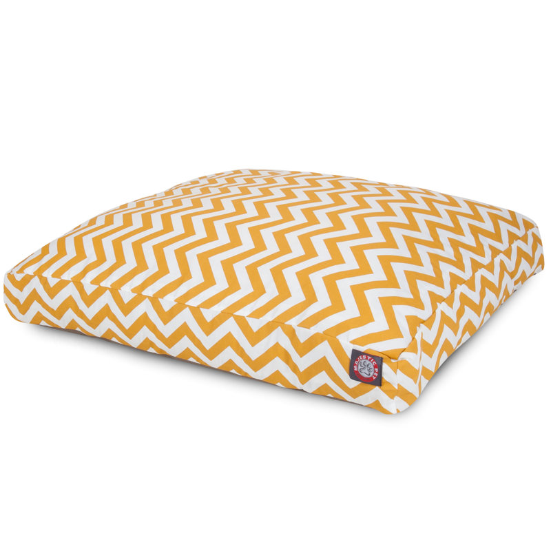 Oreiller Zig Zag, Moyen (l 29 po x P 36 po x H 4 po), Jaune
