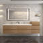 Ensemble de meuble-lavabo double mural 104 po Moreno Bailey-87461371