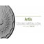 Médaillon de plafond 27 po x 27 1/8 po x P 2 5/8 po-29015897