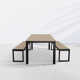 Reginald 72'' Rectangular 6 - Person Outdoor Dining Set