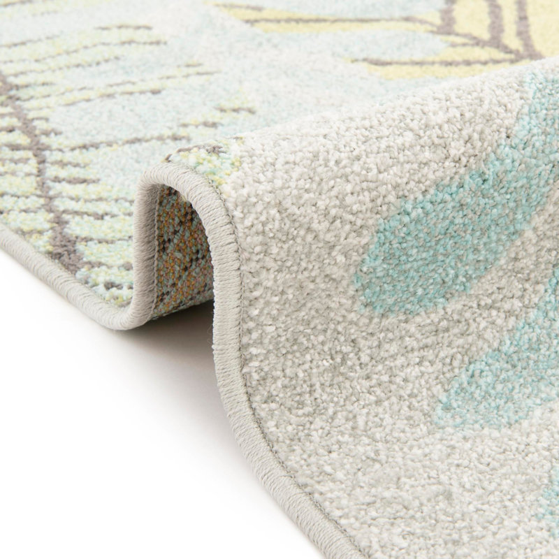 Machine Woven Polypropylene Plastic Rug, Round 7'10"