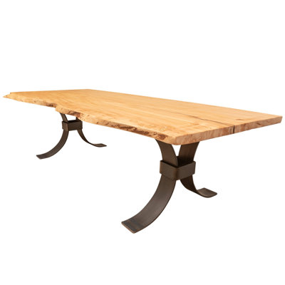 Modern Live Edge Maple Dining Table