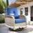 Carolle 9-Piece Outdoor Patio Furniture with fire pit,All-Weather 7-Person Pe Wicker Outdoor Conversation Set, Patio Couch Swivel Rocker Chairs With Solar Powered Coffee Tables For Backyard,Poolside,Deck-453539604-459055618