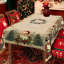 Nappe lavable rétro en polyester motif père Noël pour décoration de Noël-1951754603