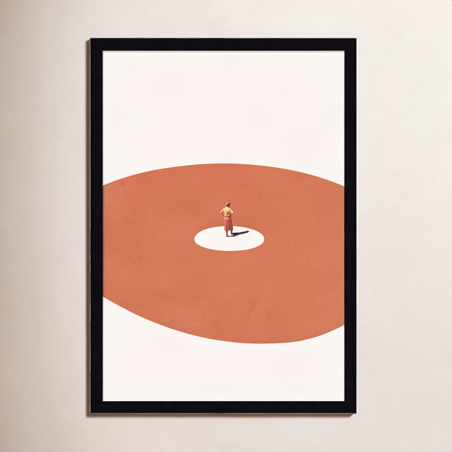 Confidence by Maarten Leon, Black, 18" W x 25" H