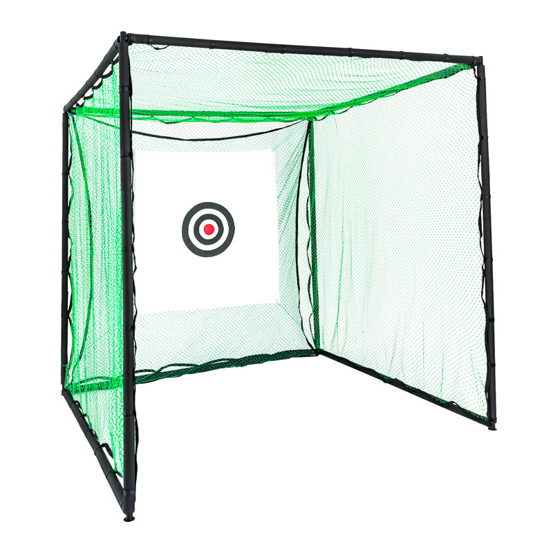 OUKANING Golf Swing Practise Net For Indoor Outdoor, 98.5" H x 98.5" W x 98.5" D