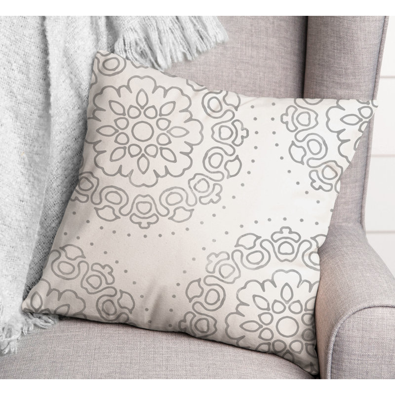 Housse et insert de coussin extérieur d'extérieur, Gris