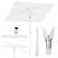 180cm X 125cm Rectangular Tilt Market Parasol-98464898