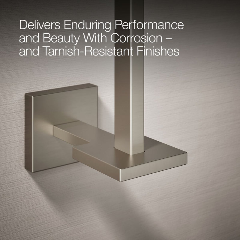 Square Vertical Toilet Tissue Holder, Vibrant Brushed Nickel