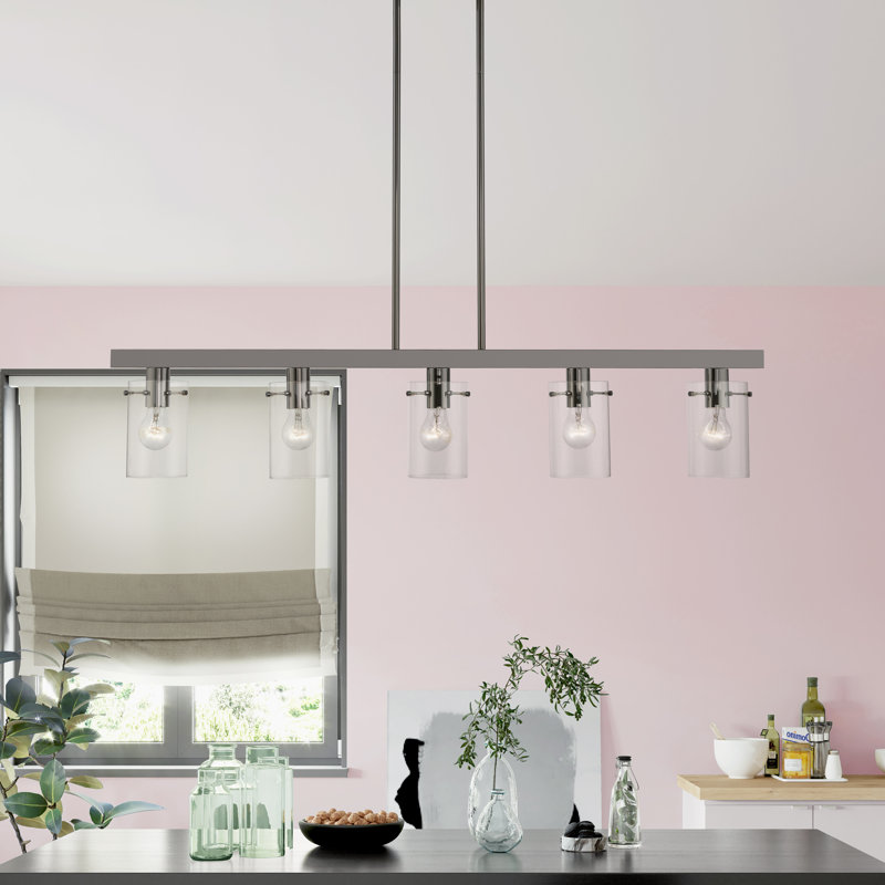 Lustre linéaire Ingris, Noir chromé