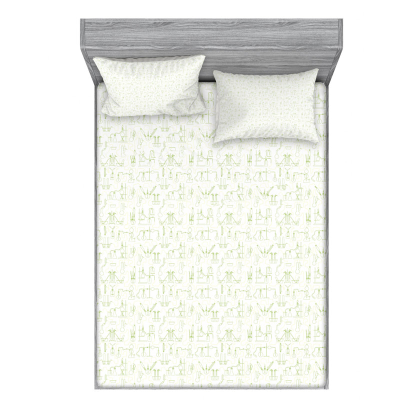 Microfiber Sheet Set, Full Sheet Set with Fitted Sheet