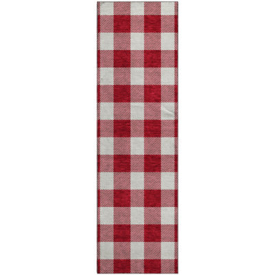 Premium Machine Washable Prisco Red Rug