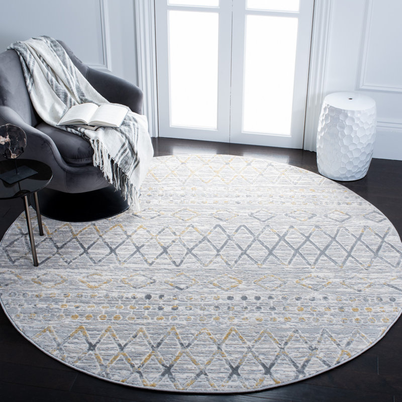 Lagoon Performance Southwestern Rug, Round 6'7"