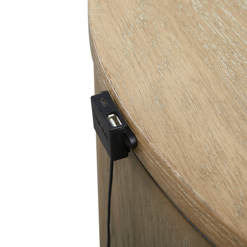 Oval Nightstand - Toffee