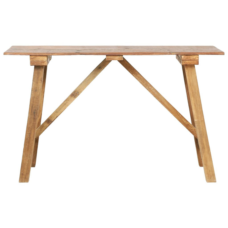 Console Table 130x40x80 cm Mixed Recycled Wood