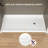 72'' W X 36'' D ADA Acrylic Alcove Shower Pan Single Threshold Handicapped Shower Base Rectangular White Shower Tray with Non-Slip Design-127326321