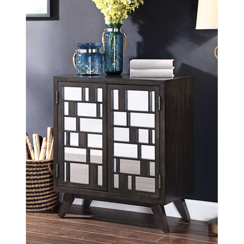 Armoire d’appoint à miroir 2 portes Scannell
