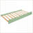 Twin Over Twin Solid Pine &amp; MDF House Bunk Bed with Convertible Slide &amp; Trundle - White/Green
