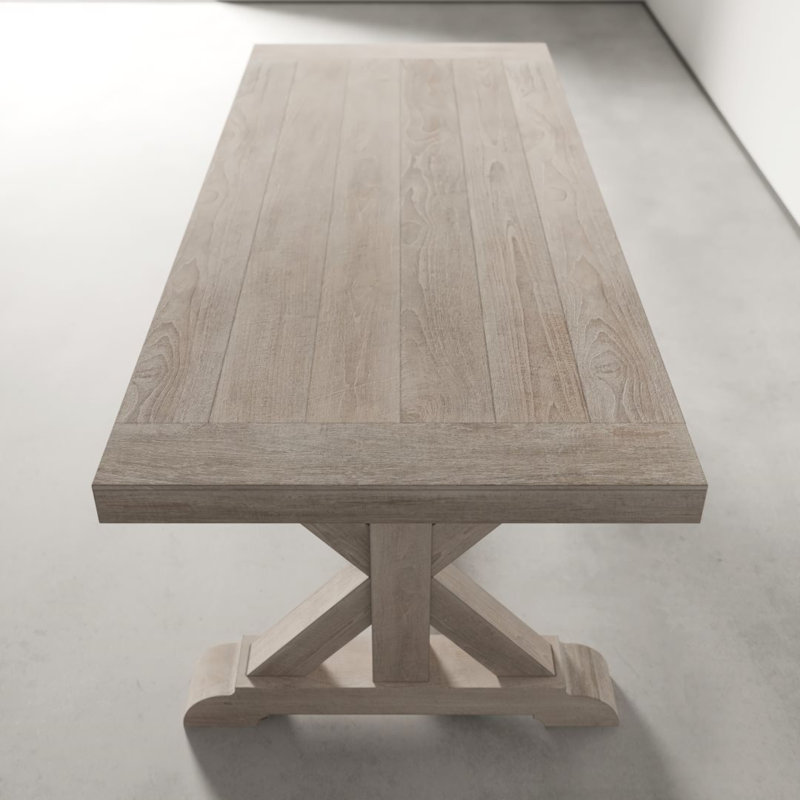 Table de salle à manger Madera, L 78 po x l 35 po, Blanc délavé