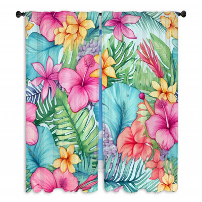 Paire de rideaux obscurcissant en polyester Jodilyn