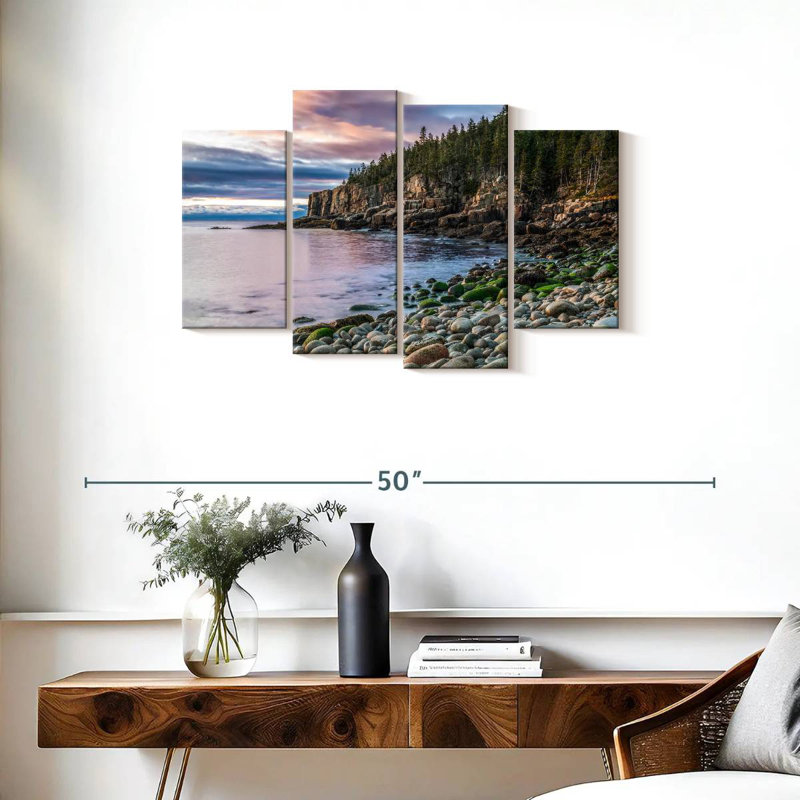 Gillard Otter Cliffs At Dawn, 22" H x 36" W
