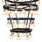 Cretella 108 - Light Dimmable Tiered Chandelier