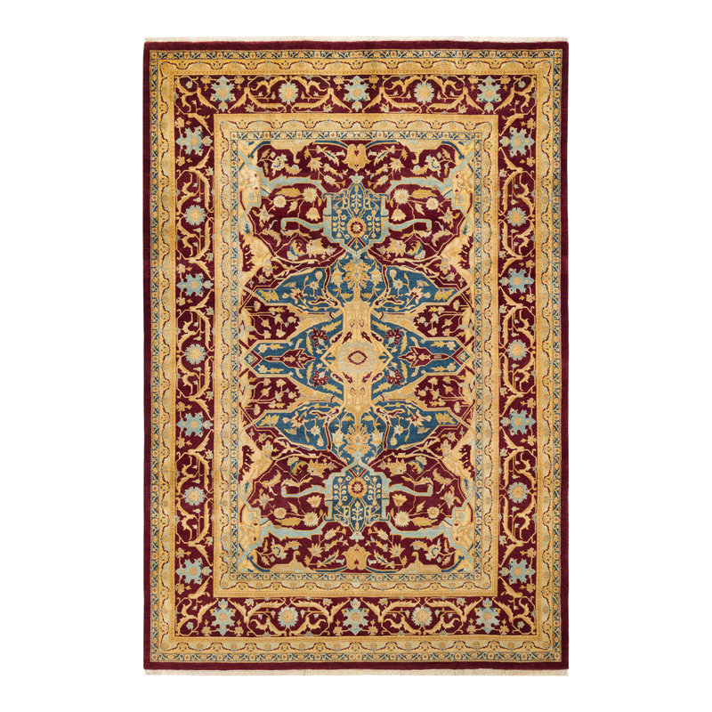 Classic One-of-a-Kind 6' 1" x 9' 0" Hand Knotted Area Rug