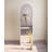 Elegant Wall-Mounted Mirror, 19.7 x 63.0 x 0.9 inches | 100% MDF Construction, Eco-Friendly Flotal-E Design | Modern Solid White Finish, Perfect for Home Decor & Stylish Spaces, Functional & Chic-1508849444