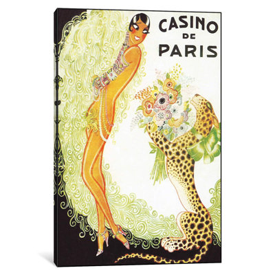 Casino De Paris, Leopard by Vintage Apple Collection - No Frame Print on Canvas