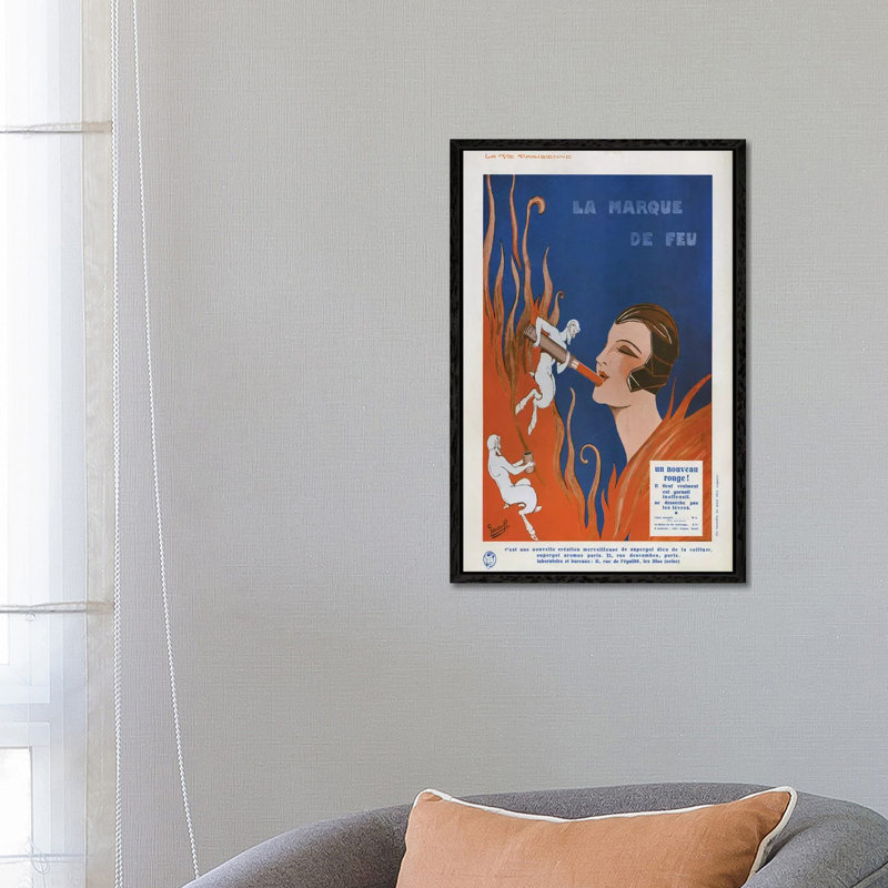 1910s La Marque De Feu Magazine by The Advertising Archives - Gallery-Wrapped Canvas Giclée on Canvas, Black Framed
