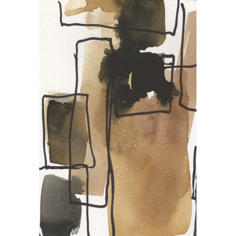 Retro Vibe IV - peinture sur toile tendue, H 12 po x l 8 po x P 1,25 po