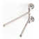 Columnar 13" Swing Double Towel Bar