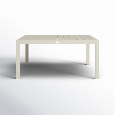 Caya Classic Aluminum 8-Seater Square Dining Table - Urban Stone by Joss & Main