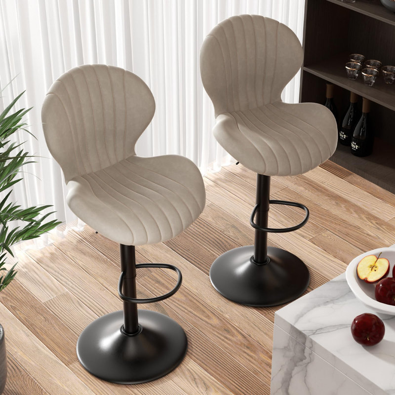 Tabouret de comptoir Salem, Beige, 2