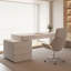 Bureau blanc moderne et simple avec tiroirs-1004768552-1004768554