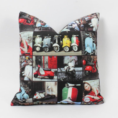 Multi Coloured And Patterned Cushion