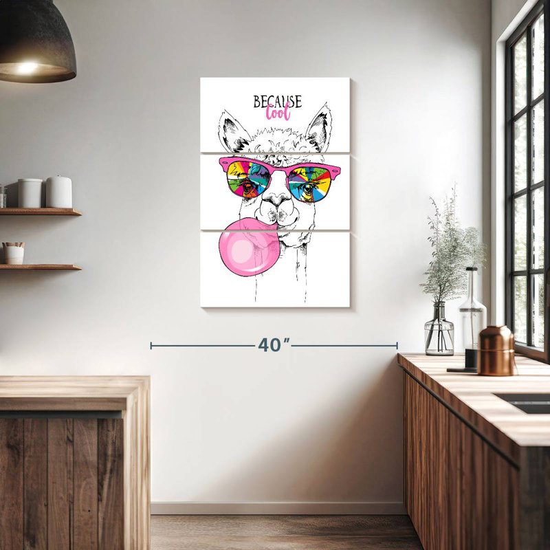 Brampt Cool Llama, 38" H x 24" W