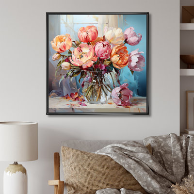 Tulipes, bouquet de natures mortes IV sur toile