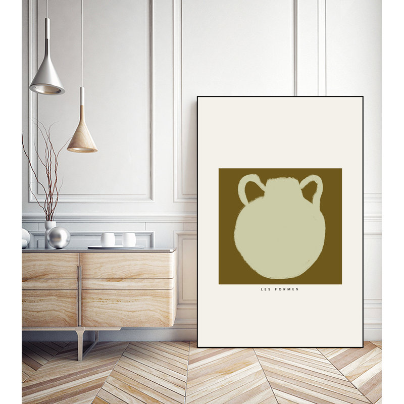 Le Vase Ii' Framed Canvas