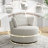 Niama Upholstered Swivel Lounge Armchair With Pillows-1154833256