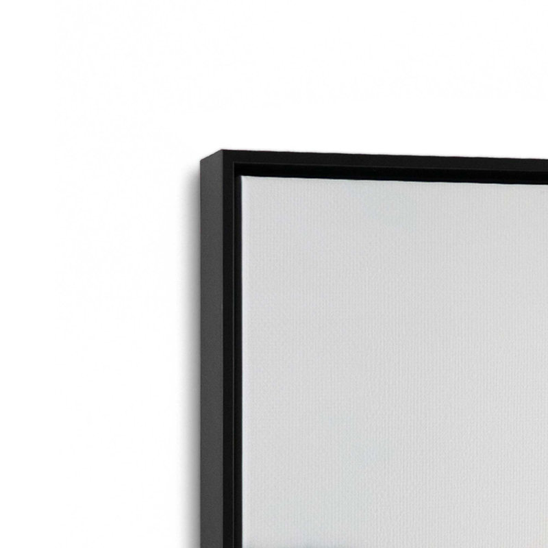 Impression sur toile Alpaca Charm, Cadre flottant noir satiné, H 48,75 po x l 32,75 po x P 1,75 po