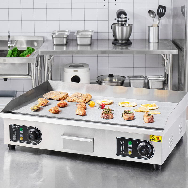 Barbecue électrique antiadhésif VEVOR, 28 po x 19 po