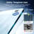 56" - 60" W x 75" H Single Sliding Frameless Shower Door with 5/16" (8mm) Glass with Explosion-Proof Film , Stainless Steel Handle Chrome-117017661