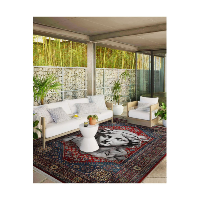 Tapis décoratif lavable à la machine, Sous-tapis rectangulaire de 3 pi 3 po x 4 pi 11 po